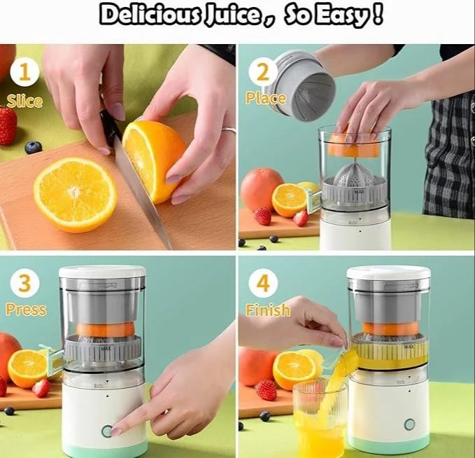 USB Rechargeable Citrus Juicer – Portable, Powerful & Mess-Free!
